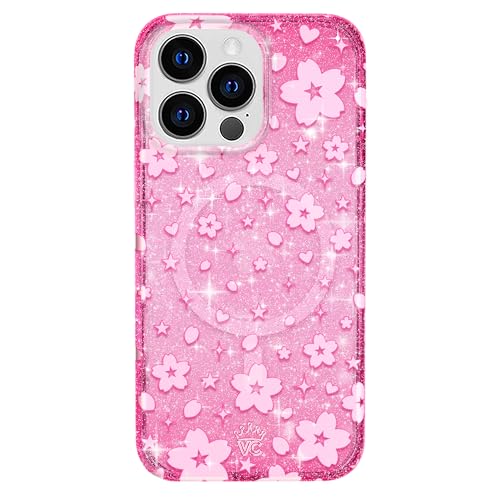 VELVET CAVIAR Schutzhülle für iPhone 13 Pro Max, rosa Glitzer, kompatibel mit MagSafe, 3 m Falltest, Kirschblüte, Blumen, Sommer, Frühling VELVET CAVIAR Schutzhülle für iPhone 13 Pro Max, rosa Glitzer, kompatibel mit MagSafe, 3 m Falltest, Kirschblüte, Blumen, Sommer, Frühling von Velvet Caviar