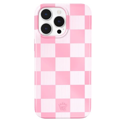VELVET CAVIAR Schutzhülle für iPhone 14 Pro, Rosa kariert, kompatibel mit MagSafe, 3 m Falltest von Velvet Caviar