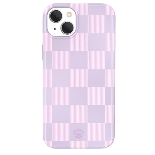 VELVET CAVIAR Schutzhülle für iPhone 15 Plus, kompatibel mit MagSafe [3 m Falltest] – Lila kariert von Velvet Caviar