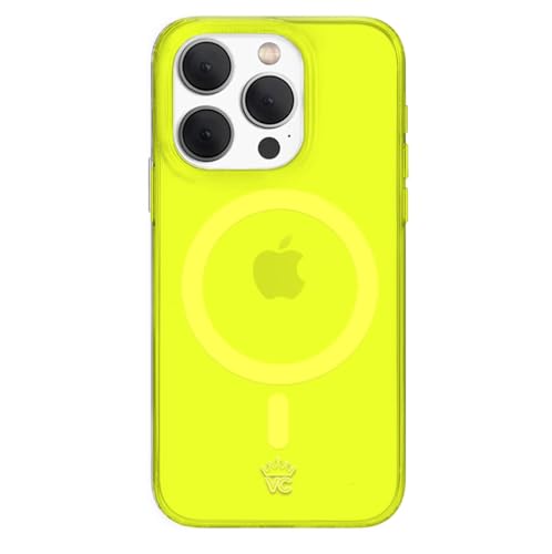 VELVET CAVIAR Schutzhülle für iPhone 15 Pro, Neongelb, kompatibel mit MagSafe [3 m Falltest] von Velvet Caviar