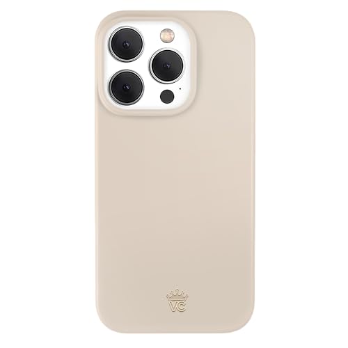 VELVET CAVIAR Schutzhülle für iPhone 15 Pro – kompatibel mit MagSafe – 3 m Fallschutz (Sandstein, neutrales Beige) von Velvet Caviar