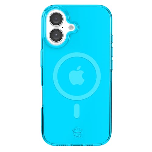 VELVET CAVIAR Schutzhülle für iPhone 16, Neonblau, kompatibel mit MagSafe [3 m Falltest] von Velvet Caviar