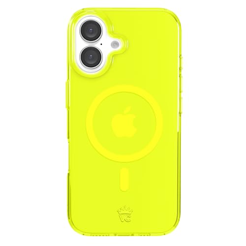 VELVET CAVIAR Schutzhülle für iPhone 16, Neongelb, kompatibel mit MagSafe [3 m Falltest] von Velvet Caviar