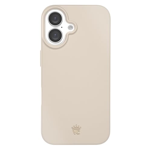 VELVET CAVIAR Schutzhülle für iPhone 16, kompatibel mit MagSafe, 3 m Fallschutz (Sandstein, neutrales Beige) von Velvet Caviar