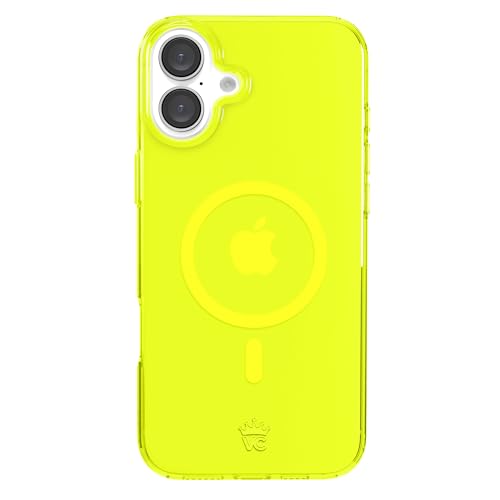 VELVET CAVIAR Schutzhülle für iPhone 16 Plus, Neongelb, kompatibel mit MagSafe [3 m Falltest] von Velvet Caviar