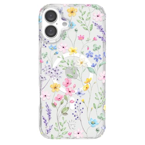 VELVET CAVIAR Schutzhülle für iPhone 16 Plus, Wildblumen, kompatibel mit MagSafe [3 m Falltest] – verzauberte florale bunte Sommerstimmungen von Velvet Caviar