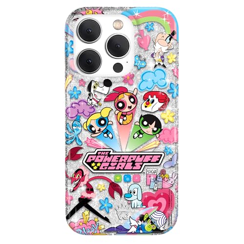 VELVET CAVIAR x The PPG Schutzhülle für iPhone 15 Pro, kompatibel mit MagSafe [3 m Falltest] – mädchenhafte süße Handyhülle (Girl Power Glitzer) von Velvet Caviar