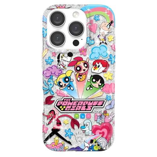 VELVET CAVIAR x The PPG Schutzhülle für iPhone 16 Pro, kompatibel mit MagSafe [3 m Falltest] – mädchenhafte süße Handyhülle (Girl Power Glitzer) von Velvet Caviar