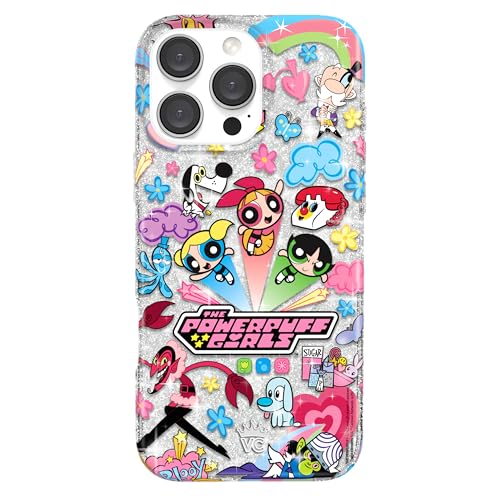 VELVET CAVIAR x The PPG Schutzhülle für iPhone 16 Pro Max – kompatibel mit MagSafe [3 m Falltest] – mädchenhafte süße Handyhülle (Girl Power Glitzer) von Velvet Caviar