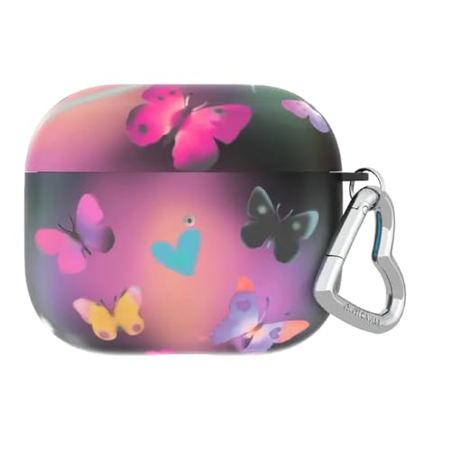 Velvet Caviar Kompatibel mit AirPods 3. Generation Hülle mit Schlüsselanhänger – niedliche schützende harte AirPod-3-Hüllen für Frauen – Aurora-Schmetterling von Velvet Caviar