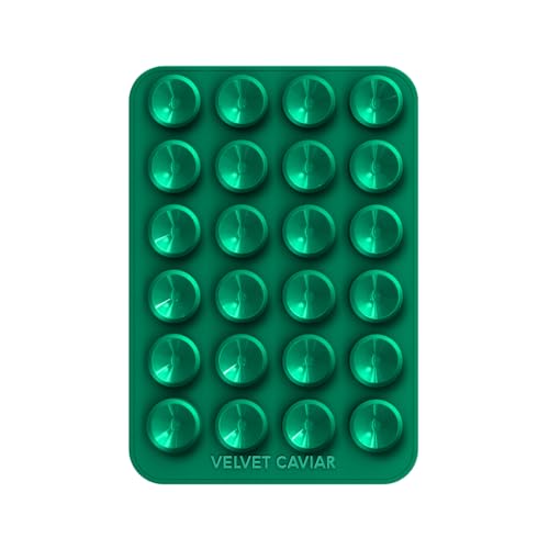 Velvet Caviar Saugnapf-Handyhülle, nur kompatibel mit MagSafe-Geräten, magnetisch, Silikon, klebrige Handy-Halterung für iPhone, Spiegelgreifer (Smaragdgrün) von Velvet Caviar