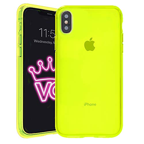 VELVET CAVIAR Kompatibel mit iPhone X Hülle/iPhone Xs Hülle, Neongelb – Coole, klare Schutzhülle für Damen und Herren VELVET CAVIAR Kompatibel mit iPhone X Hülle/iPhone Xs Hülle, Neongelb – Coole, klare Schutzhülle für Damen und Herren von Velvet Caviar