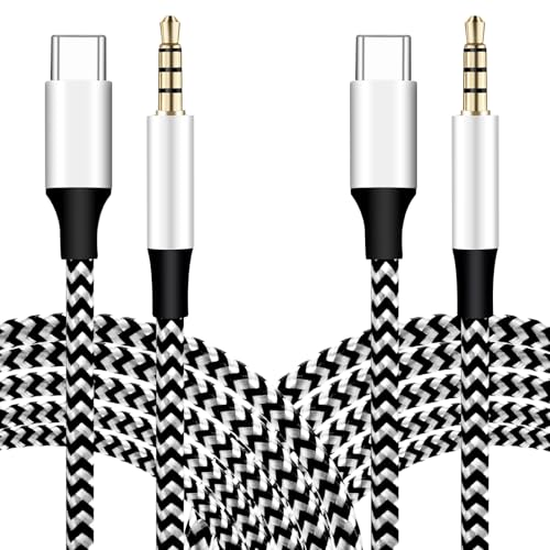 2 Stück USB C auf Aux Kabel 1M, USB C auf Klinke Kabel 3.5mm kompatibel mit iPhone 16/15 Pro, Galaxy S24/S23/S22 Ultra, iPad Pro, Pixel, Huawei P40, Xiaomi 2 Stück USB C auf Aux Kabel 1M, USB C auf Klinke Kabel 3.5mm kompatibel mit iPhone 16/15 Pro, Galaxy S24/S23/S22 Ultra, iPad Pro, Pixel, Huawei P40, Xiaomi von Vemfay