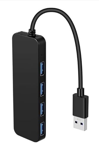 4-Port USB 3.0 Hubs, USB Verteiler 5Gbps, für Desktop, Laptop, Flash Drive, HDD, iMac, Konsole, Drucker, PC von Vemfay
