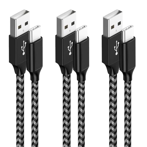 USB C Kabel, 3 Stück 2m 3.1A Ladekabel USB C Nylon USBC Ladekabel Schnellladekabel USB auf USB C Kabel für iPhone 15 Pro Max, iPad Pro MacBook Air, Samsung Galaxy S24 S23 S22 S21 Note 10, Huawei P60 USB C Kabel, 3 Stück 2m 3.1A Ladekabel USB C Nylon USBC Ladekabel Schnellladekabel USB auf USB C Kabel für iPhone 15 Pro Max, iPad Pro MacBook Air, Samsung Galaxy S24 S23 S22 S21 Note 10, Huawei P60 von Vemfay