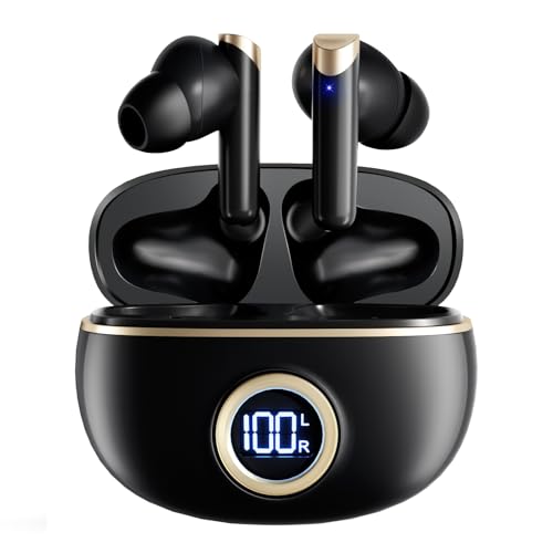 Vemfay Bluetooth Kopfhörer, In Ear Kopfhörer Kabellos Bluetooth 5.4 HiFi Stereo mit 4 ENC Noise Cancelling Mic, 40Std Kabellose Kopfhörer, mit LED Anzeige, IP7 Wasserdicht Ohrhörer, USB-C Vemfay Bluetooth Kopfhörer, In Ear Kopfhörer Kabellos Bluetooth 5.4 HiFi Stereo mit 4 ENC Noise Cancelling Mic, 40Std Kabellose Kopfhörer, mit LED Anzeige, IP7 Wasserdicht Ohrhörer, USB-C von Vemfay