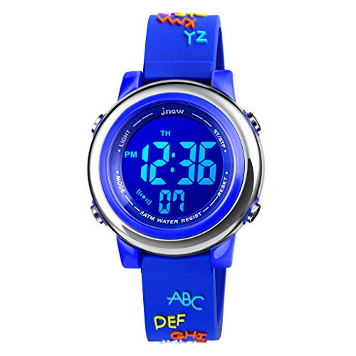 Jungen Spielzeug Alter 3–10 Jahre, Kinder, digitale Sportuhr, wasserdichte Uhr für Mädchen und Jungen, 3D-Cartoon-Uhren für Kinder, Geschenke mit Alarm, Stoppuhr, Kleinkind, kleines Kind, blauer Jungen Spielzeug Alter 3–10 Jahre, Kinder, digitale Sportuhr, wasserdichte Uhr für Mädchen und Jungen, 3D-Cartoon-Uhren für Kinder, Geschenke mit Alarm, Stoppuhr, Kleinkind, kleines Kind, blauer von VenSten
