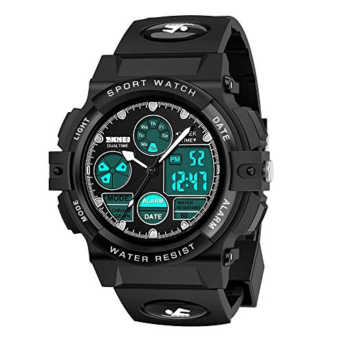 VenSten Kinder-Digitaluhr für Jungen – Mädchen, Kinder-Outdoor-Uhren mit Stoppuhr, Wecker, Timer, LED-Licht, Dual-Zeitzone VenSten Kinder-Digitaluhr für Jungen – Mädchen, Kinder-Outdoor-Uhren mit Stoppuhr, Wecker, Timer, LED-Licht, Dual-Zeitzone von VenSten