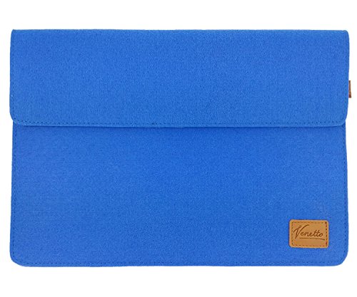 Venetto 13,3 Zoll Macbook Air/ Pro Retina /12,9 Zoll iPad Pro, Microsoft Surface, Laptop Tasche Filz Sleeve Hülle Ultrabook cover (Blau hell) von Venetto