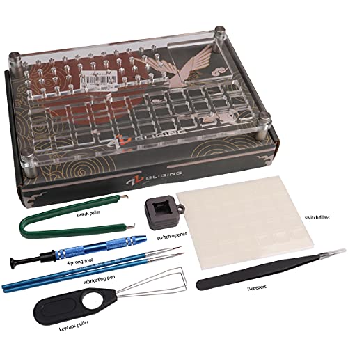 33 Schalter Tester Öffner Acryl Schmierstation DIY Doppel Schreibtisch Entfernung Plattform Tastenkappe Abzieher für Cherry Mechanische Tastatur von Venit Keys