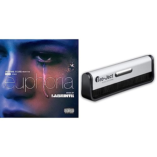 Euphoria (Original Score from the Hbo Series) [Vinyl LP] & Pro-Ject Kohlefaser-Reinigungsbürste Brush it für Schallplatten von Venker