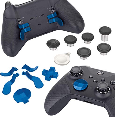 Elite Series 2 Controller Replacement Part Custom Accessory Kit (Xbox One, Xbox Series X), blau von Venom