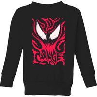 Venom Carnage Kids' Sweatshirt - Black - 7-8 Jahre von Venom
