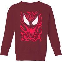 Venom Carnage Kids' Sweatshirt - Burgundy - 11-12 Jahre von Venom