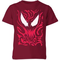 Venom Carnage Kids' T-Shirt - Burgundy - 5-6 Jahre von Venom