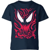 Venom Carnage Kids' T-Shirt - Navy - 5-6 Jahre von Venom