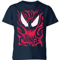 Venom Carnage Kids' T-Shirt - Navy - 9-10 Jahre von Venom