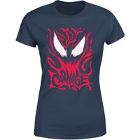 Venom Carnage Women's T-Shirt - Navy - S von Venom