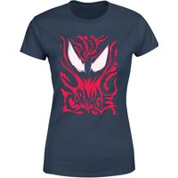 Venom Carnage Women's T-Shirt - Navy - XS von Venom