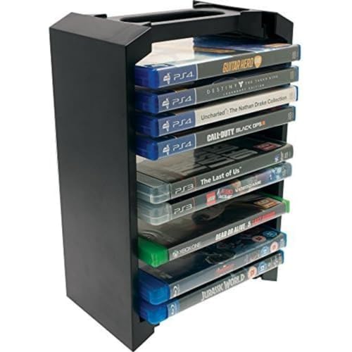 Venom Games Storage Tower für bis zu 12 PS4, PS3 oder Xbox One Spiele oder blu rays von Venom