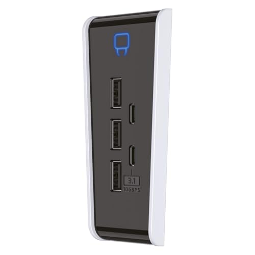 Venom USB-Hub für PS5 Slim – 5-Port – Enthält 3 x USB 2.0 und 2 x USB Typ C (PS5) von Venom