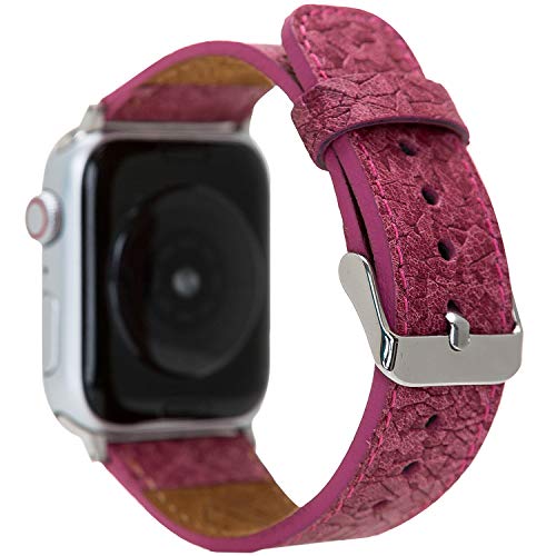 Venta - Echtes Leder Wechsel-Armband für Apple Watch in 42mm 44mm 45mm - Mosaik Design - Kompatibel mit Allen Serien - Handgefertigt - Zeitloses Design - VA-TNM8 Venta - Echtes Leder Wechsel-Armband für Apple Watch in 42mm 44mm 45mm - Mosaik Design - Kompatibel mit Allen Serien - Handgefertigt - Zeitloses Design - VA-TNM8 von Venta Leather