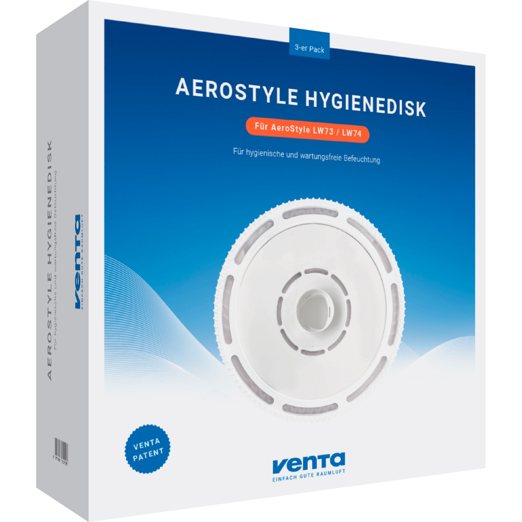 Hygienedisk AeroSytle, 3er, Entkalker von Venta