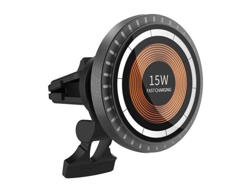 Ventarent Kabellose 2 in 1 Magnetisches Wireless Car Charger Auto Ladegerät Induktions-Ladegerät (3000 mA, Fast Charging, 1-tlg., MagSafe) von Ventarent