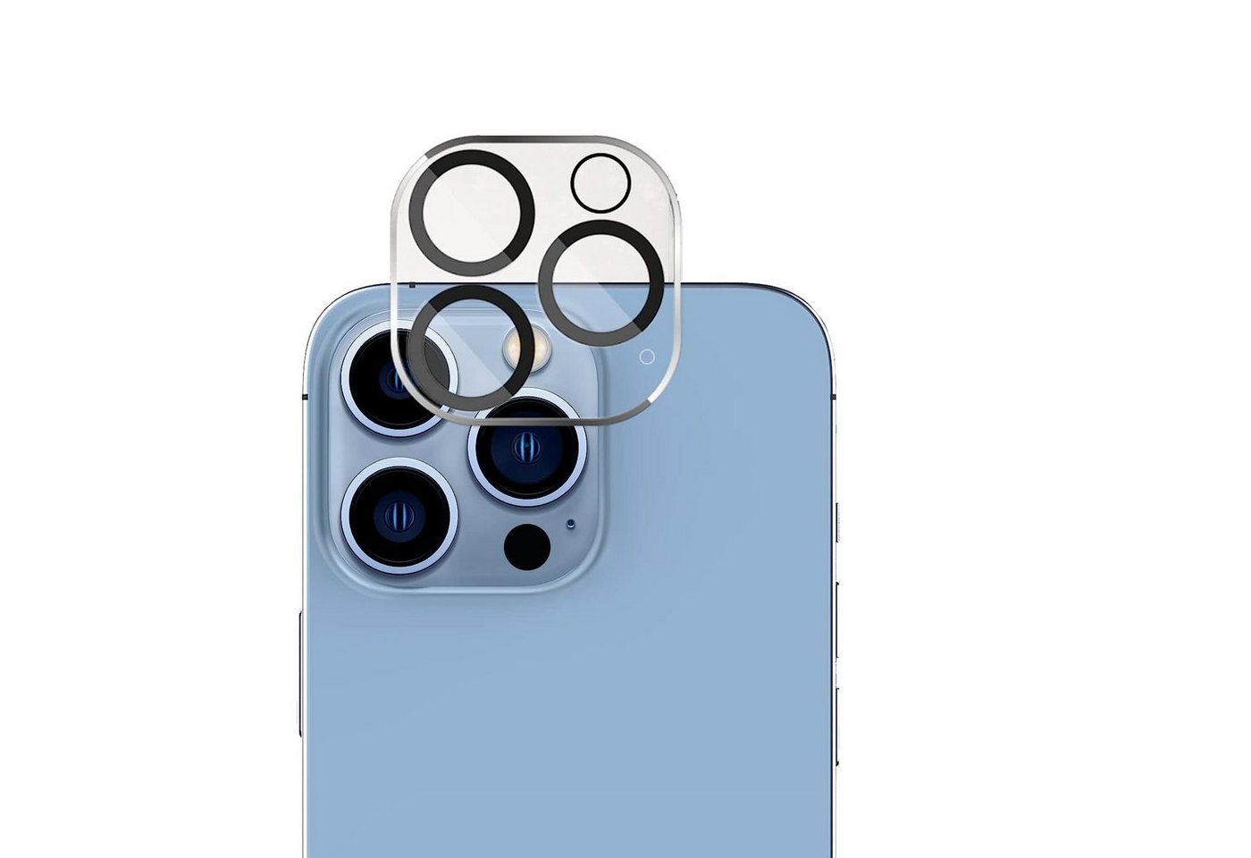 Ventarent Schutzfolie für iPhone 13 Pro / iPhone 13 Pro Max Kameraschutz Linse Camera Glas, (Kamera Schutz, 1-St., inkl. Reinigungstuch), Transparent, Stoßschutz, Smartphone von Ventarent
