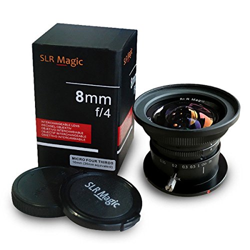 SLR Magic 8 mm f/4.0 Ultra-Weitwinkelobjektiv für Micro Four Thirds M4/3 Kameras, Panasonic Olympus GH1GH2GH4GH5G M1GM5GM10 EPM1 E-PL7 mit UV-Filter von Venus Laowa