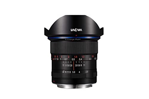 Venus Laowa 12 mm f/2.8 Zero-D Ultra-Weitwinkelobjektiv, manueller Fokus für Sony E Mount Kamera, schwarz von Venus Laowa