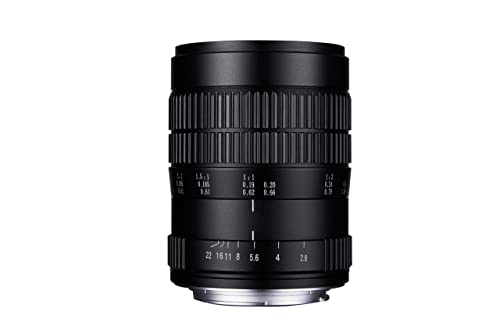Venus Laowa 60 mm f/2.8 Vollformatobjektiv für Ultra Makro Manueller Fokus Objektiv für Canon-EF Mount Kamera, Schwarz Venus Laowa 60 mm f/2.8 Vollformatobjektiv für Ultra Makro Manueller Fokus Objektiv für Canon-EF Mount Kamera, Schwarz von Venus Laowa