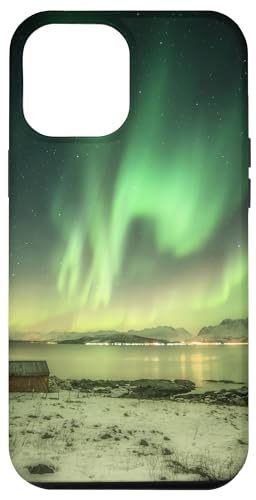 Hülle für iPhone 14 Pro Max Winter Northern Aurora Borealis Lights Coole Weihnachtsgeschenke von VepaDesigns Christmas