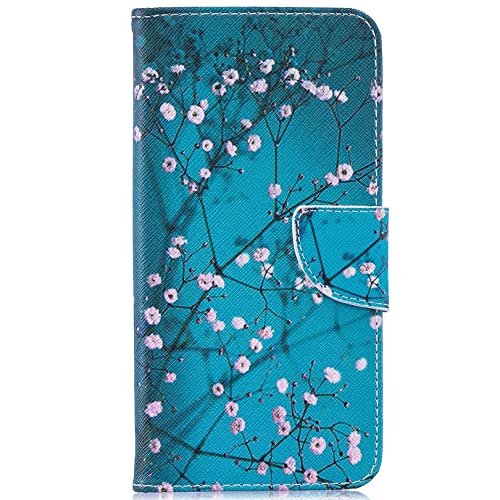 Vepbk für Xiaomi Redmi Note 10 5G / Xiaomi Poco M3 Pro Hülle, Handyhülle mit Muster Bunt Motiv Kartenfach Klapphülle Flip Case Leder Klappbar Schutzhülle für Redmi Note 10 5G / Poco M3 Pro,Blau von Vepbk