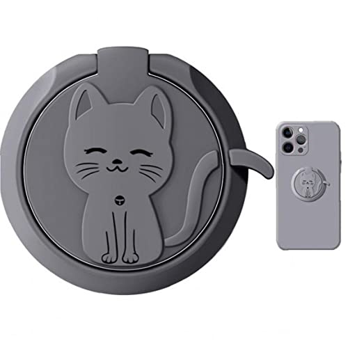Handy -ringhalter Süßes Katzenmetall 360 Grad Spin Finger Ring Phone Halter Mobilfunk Grip Ständer Für Smartphones von Vepoty