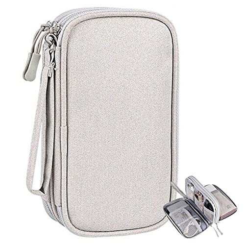 Kabel-Organizer-Tasche, mehrschichtige Elektronik-Zubehör-Tasche, universelle Tragetasche für Reise-Gadget-Taschen für USB-Laufwerk, Ladegerät, Festplatte von Vepoty