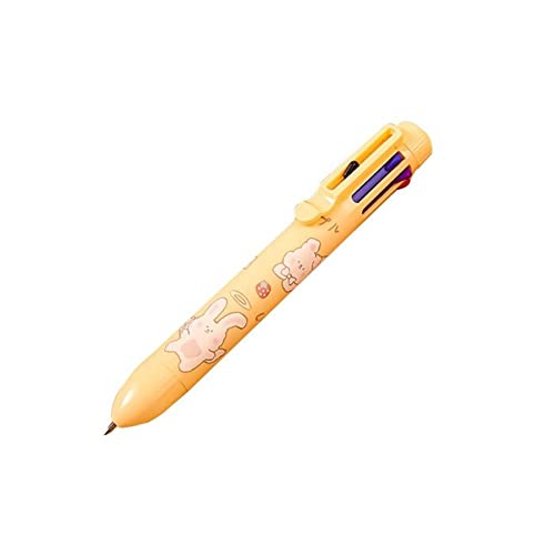 Mehrfarbiger Stift 8-in-1 Retractable Kugelschreiber Kawaii Bären Kugel von Vepoty