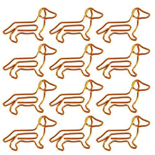 Vepoty Metal Paper Clips 30pcs Cartoon Animal Shape Bookmark Clips Paper Clamps Planner Note File Clips von Vepoty