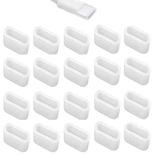 Vepoty USB -Anti -Staub -abdeckungsstopfen 20pcs Klarer Typ C USB -anschluss -stecker -abdeckungsschutzschutzschutz Für USB Weiblichen Ende von Vepoty