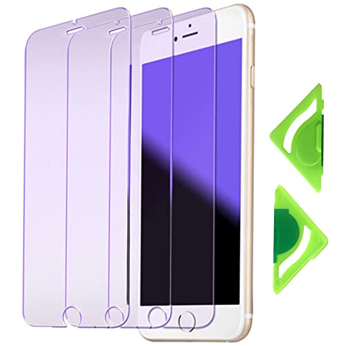 Anti-Blaulicht-Bildschirmschutzfolie für iPhone 7 Plus und iPhone 8 Plus (3er Pack) mit General Aligner,2.5D Rand 9H Gehärtetes Glas Schutzfolie für iPhone 8 Plus und iPhone 7 Plus von VerTreV